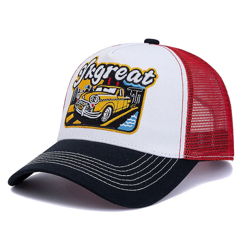 YKgreat Taxi Station Trucker Cap