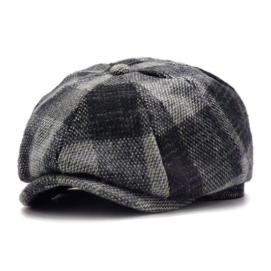 Yankton Plaid Wool Newsboy Cap