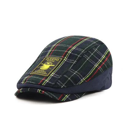 Zleevo Tartan Flat Cap