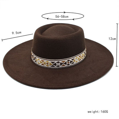 Zurich Wide Brimmed Porkpie Hat