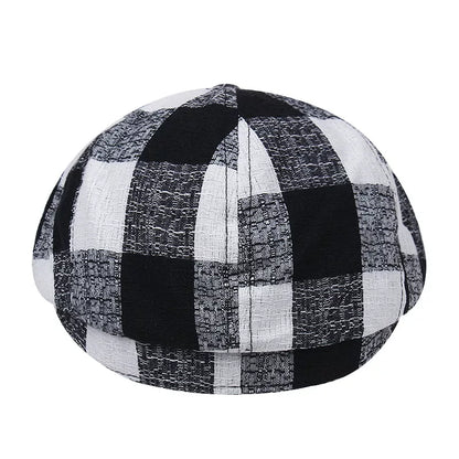 Zweig Tartan Cotton Newsboy Cap