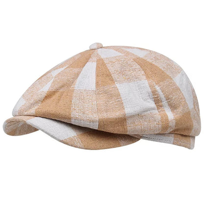Zweig Tartan Cotton Newsboy Cap