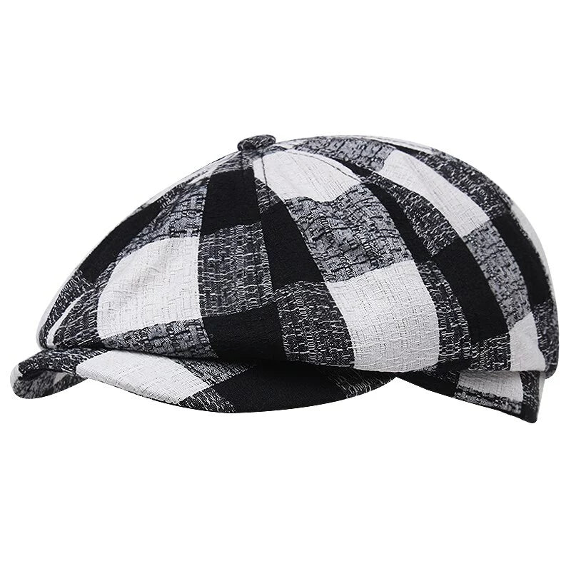 Zweig Tartan Cotton Newsboy Cap