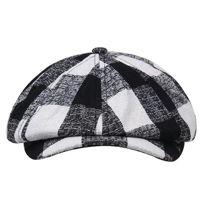 Zweig Tartan Cotton Newsboy Cap
