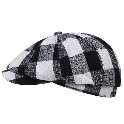 Zweig Tartan Cotton Newsboy Cap