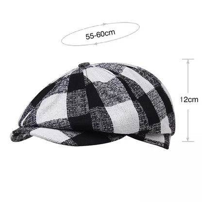 Zweig Tartan Cotton Newsboy Cap
